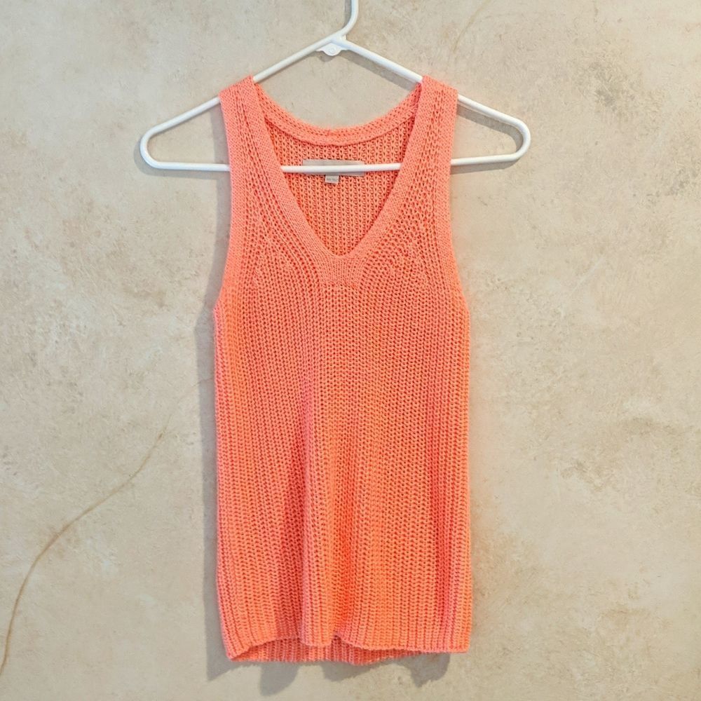 Pink Knit Tank Top XS by Loft